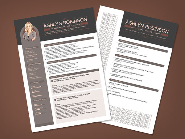 Indesign Resume Template Free Download